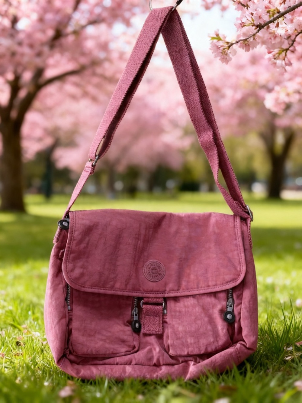 Kipling Burgundy Rita Crossbody Messenger Bag HB3265